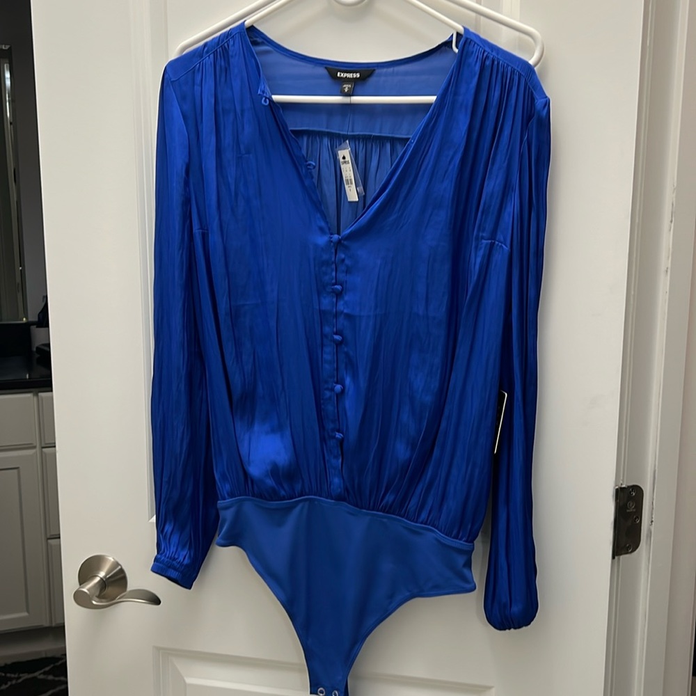 Blue bodysuit